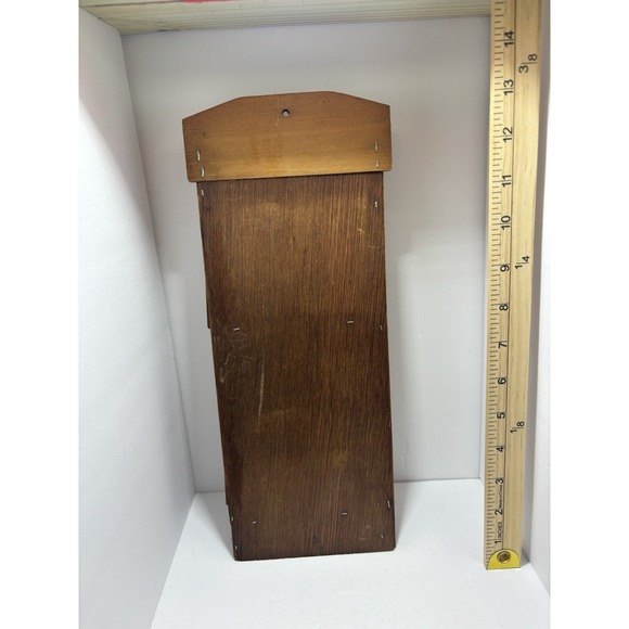 Vintage Wood, Wall Hanging Letter Holder, Office MAIL HOLDER Junk Mail - Picture 4 of 4
